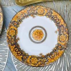 Golden Elegance Versace-inspired Tea Affair (24 piece tea set for six)