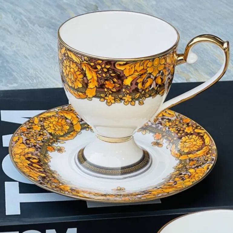Golden Elegance Versace-inspired Tea Affair (24 piece tea set for six)