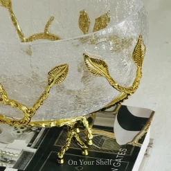 Golden Leaf Cradle Bowl