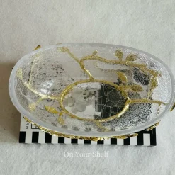 Golden Leaf Cradle Bowl