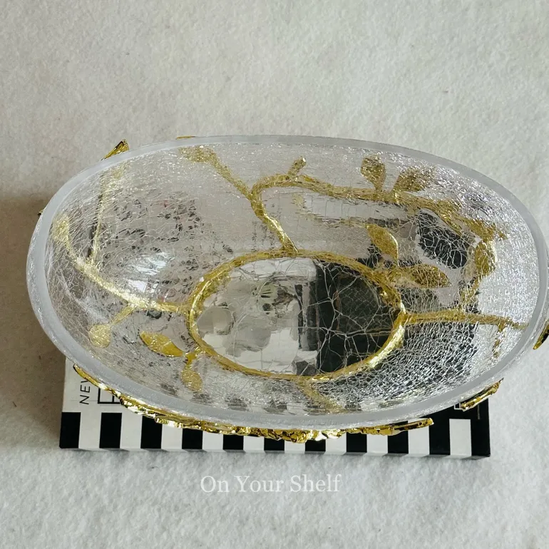 Golden Leaf Cradle Bowl