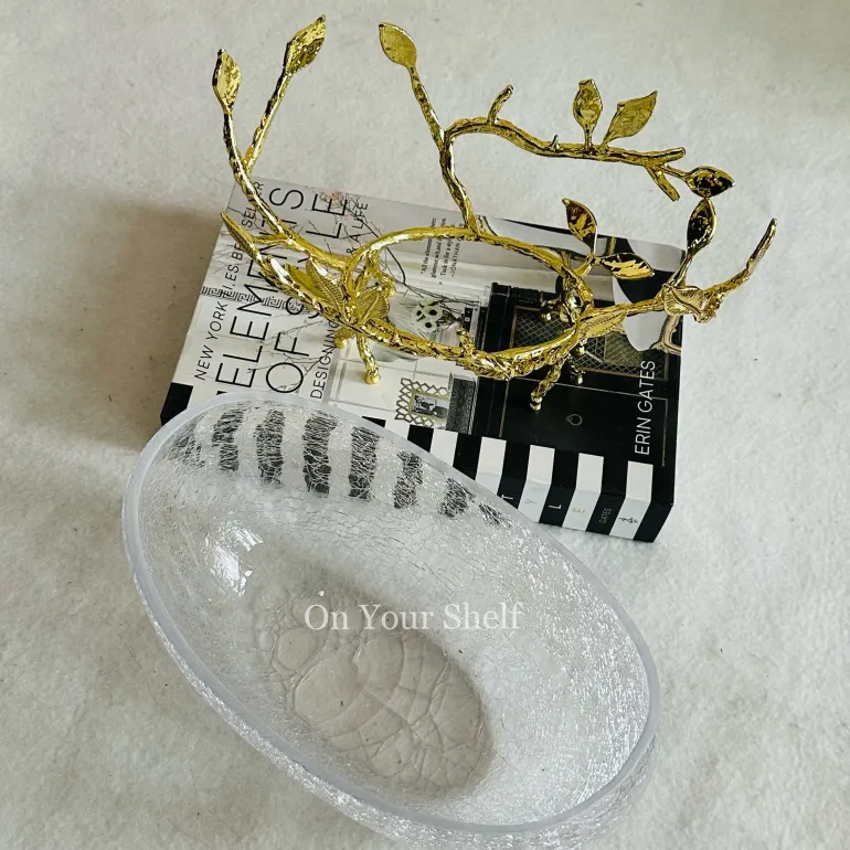 Golden Leaf Cradle Bowl