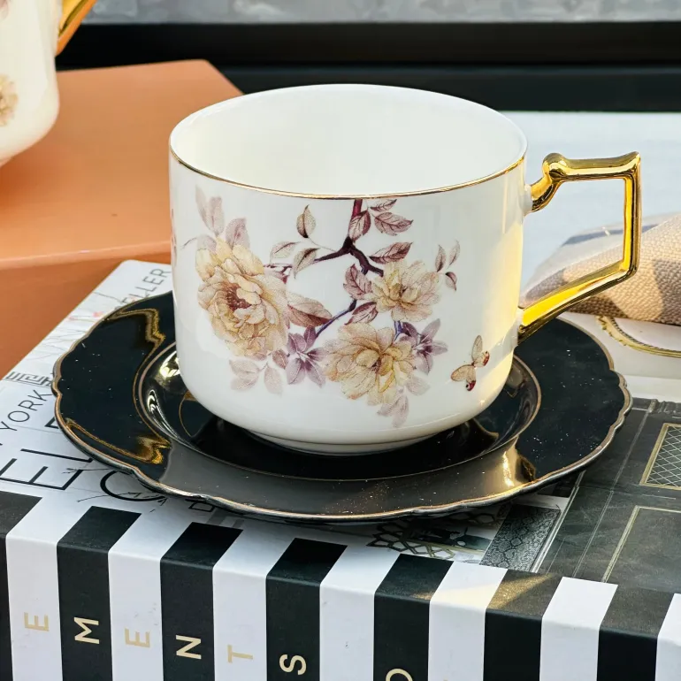 Golden Twilight Rose (24 piece tea set)