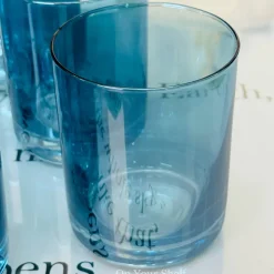 Grace Blue Half Glass (Set Of Six)