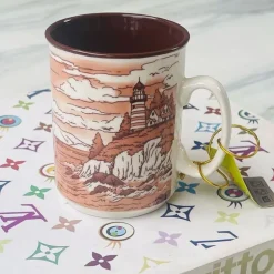 Heritage Lighthouse Beacon Sepia Mugs