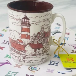 Heritage Lighthouse Beacon Sepia Mugs