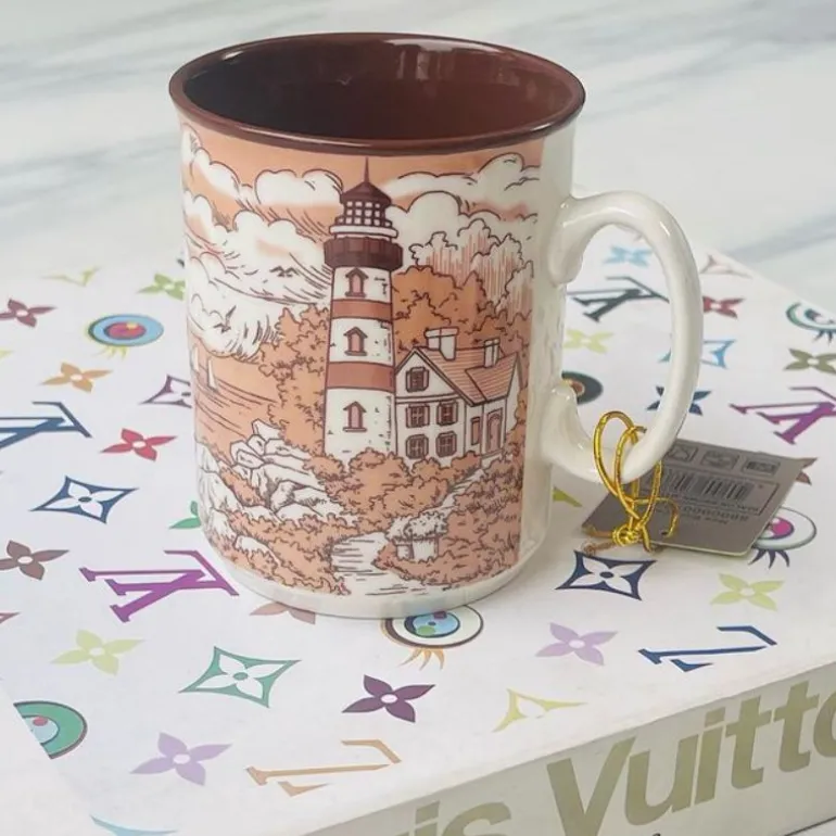 Heritage Lighthouse Beacon Sepia Mugs