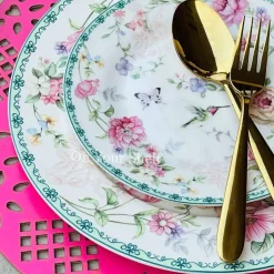Hummingbird Garden - 18 Piece Plate Set
