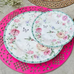 Hummingbird Garden - 18 Piece Plate Set