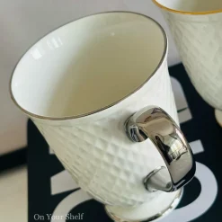 Imperial Lattice Mug Gold/Silver