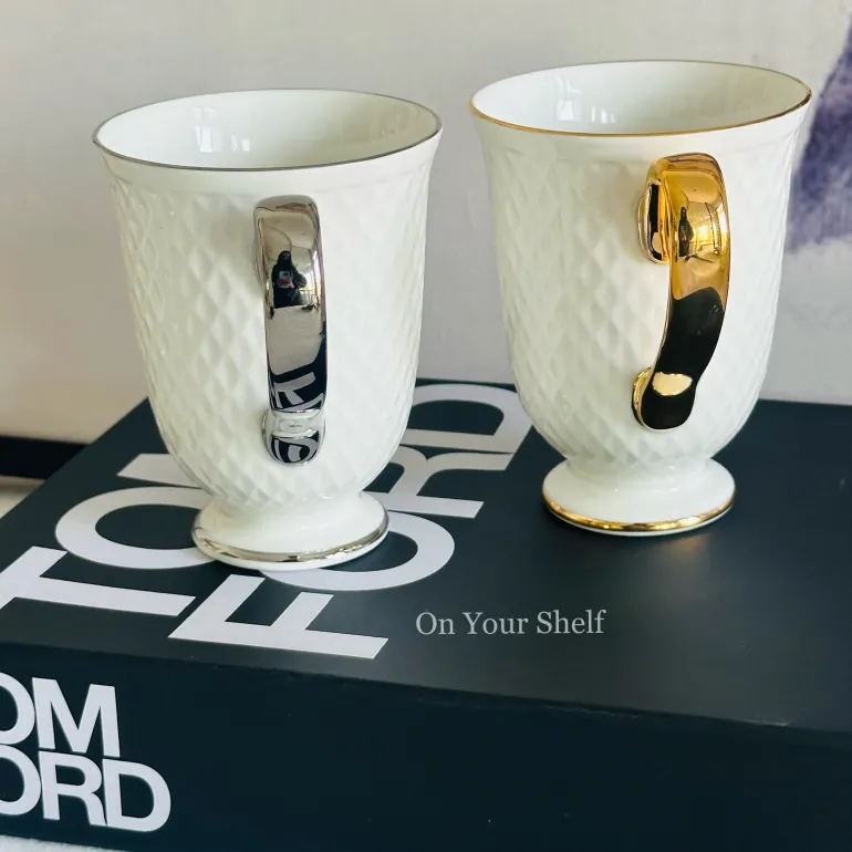 Imperial Lattice Mug Gold/Silver