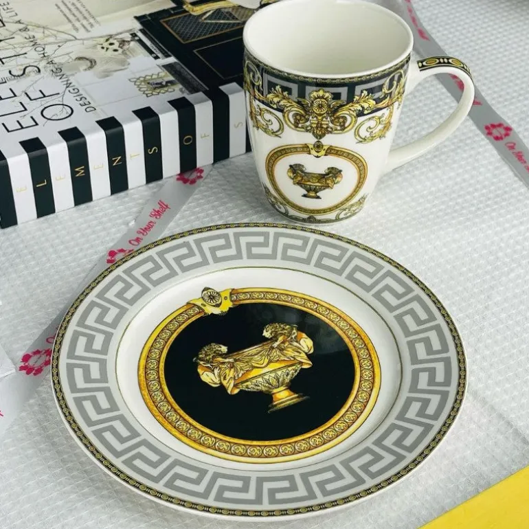Italia Black & Gold Mugs