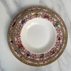Italia Butterfly Pink 18 Piece Plate Set