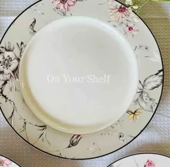 Japanese Grey Floral Serene - 18 Piece Plate Set