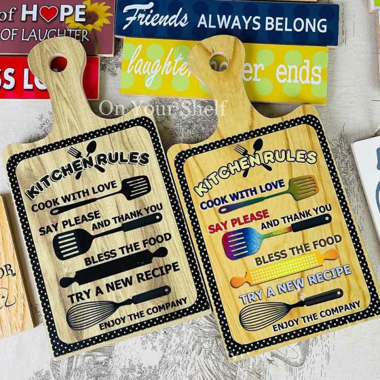 Kitchen Boards - Kitchen Rules Colored
