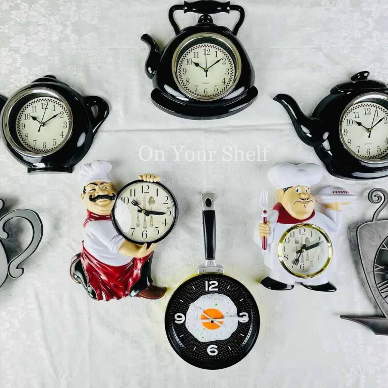 Kitchen Clock Tea Cup
