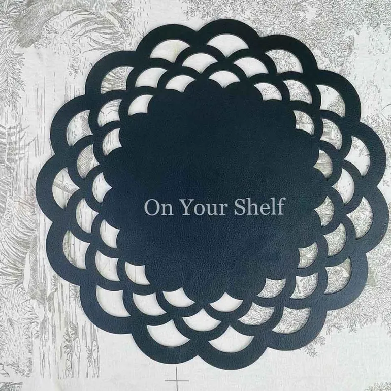 Laser Cut Black Leatherette Mat