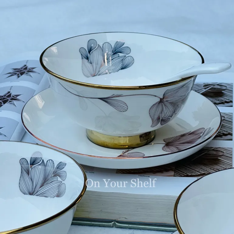Lilac Floral (20 Piece Soup Set)