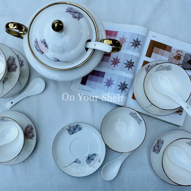 Lilac Floral (20 Piece Soup Set)