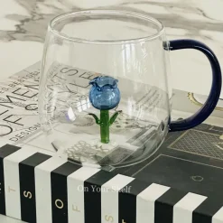Little Blue Tulip Charm Mug(Single Piece)