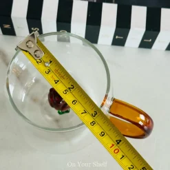 Little Brown Tulip Charm Glass Mug (Single Piece)