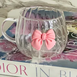 Little Pink Bow Charm Mug (Set Of Six)