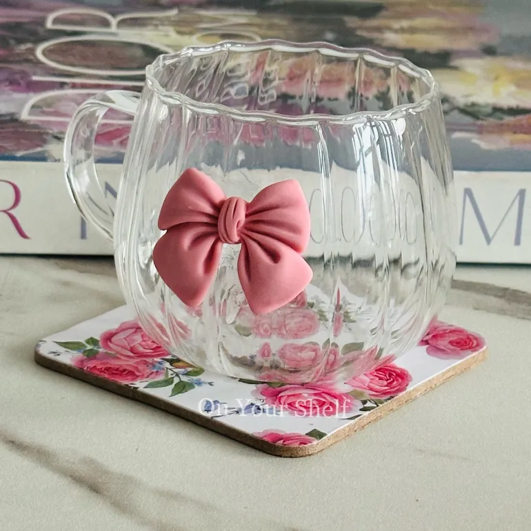 Little Pink Bow Charm Mug (Set Of Six)