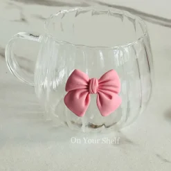 Little Pink Bow Charm Mug (Set Of Six)