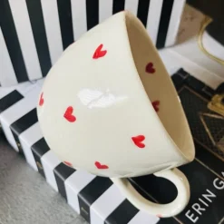 Little Red Heart (one cup/ one saucer)