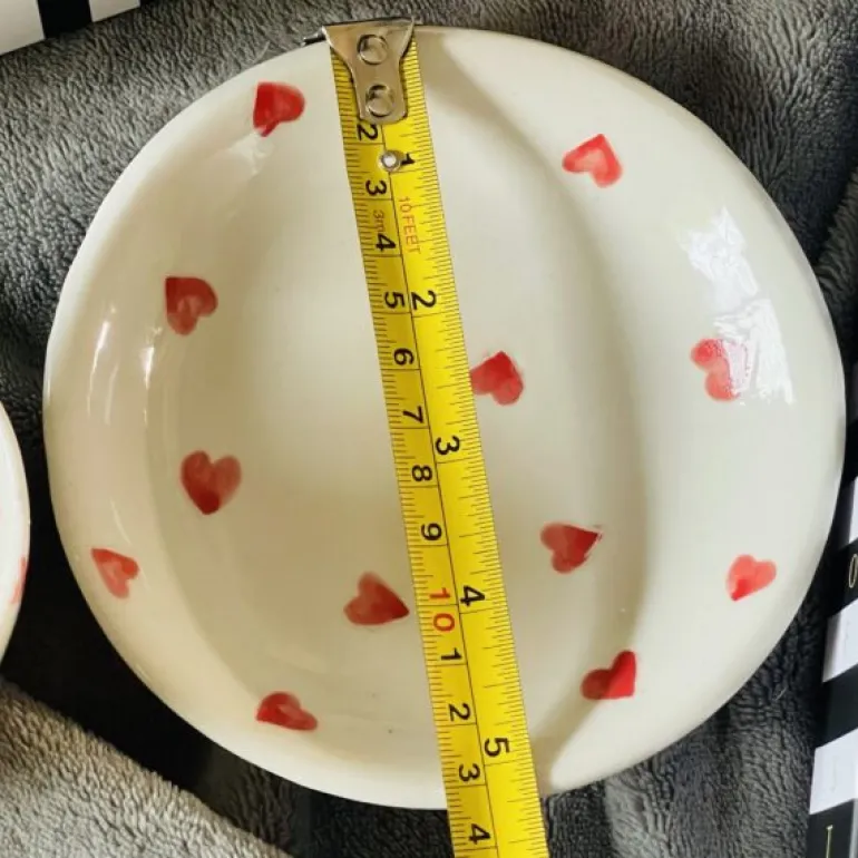 Little Red Heart (one cup/ one saucer)