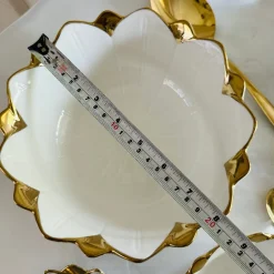 Luxury Classic Gold Tulip Serving Bowl