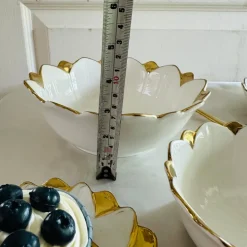 Luxury Classic Gold Tulip Serving Bowl