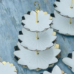 Luxury Classic Gold Tulip Serving Bowl