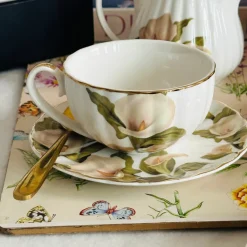 Magnolia Leaf Whisper (24 piece tea set)