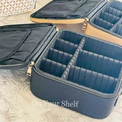 Make Up Storage and Travel Bag - Gold
