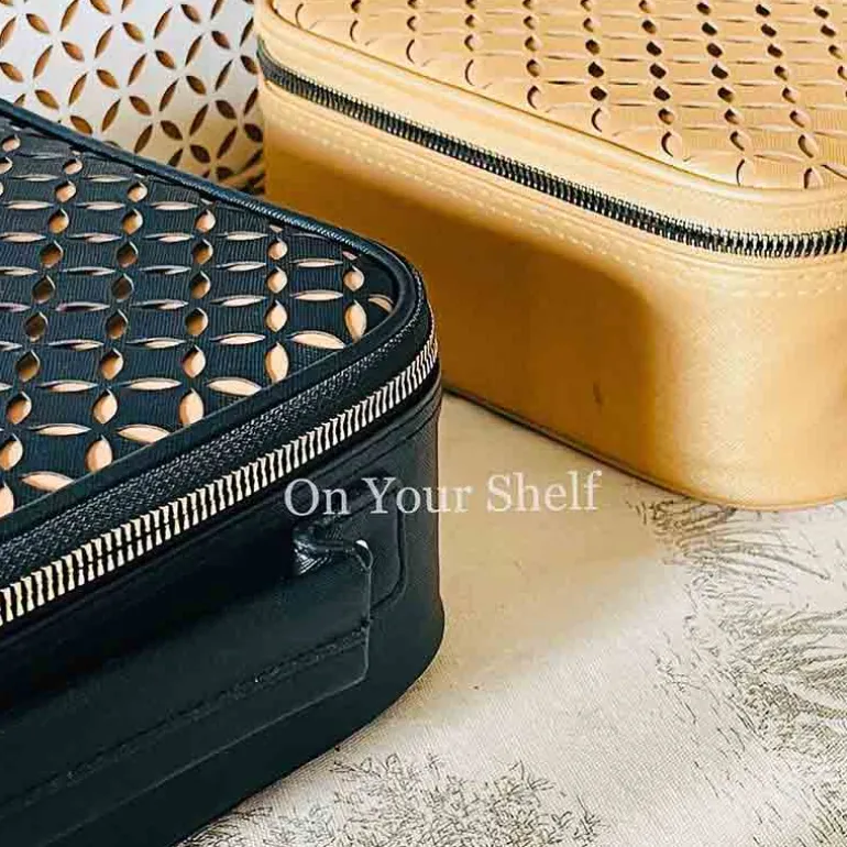 Make Up Storage and Travel Bag - Gold