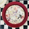 Maroon Rose Dream (18 piece plate set)