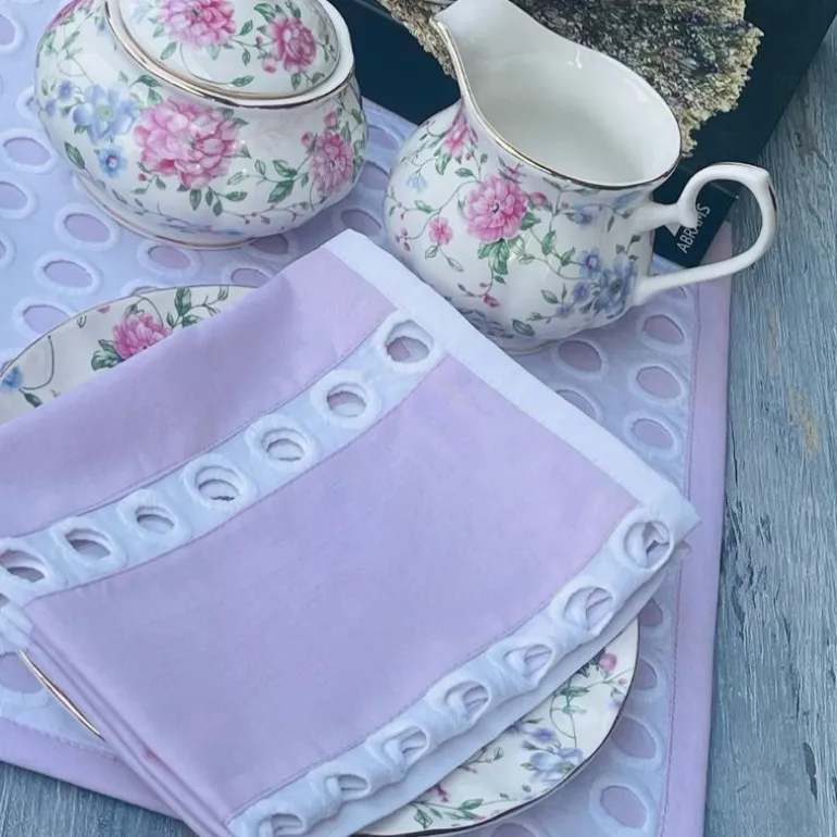 Mats & Napkin Set Pink Chicken