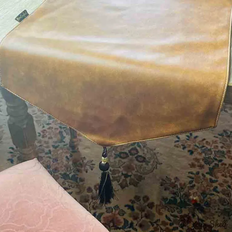 Mats Leatherette Brown set of 6
