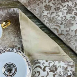 Mats Leatherette Tan set of 6