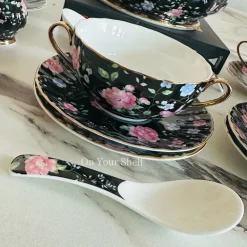 Midnight Bloom Soup Set (23 Piece)