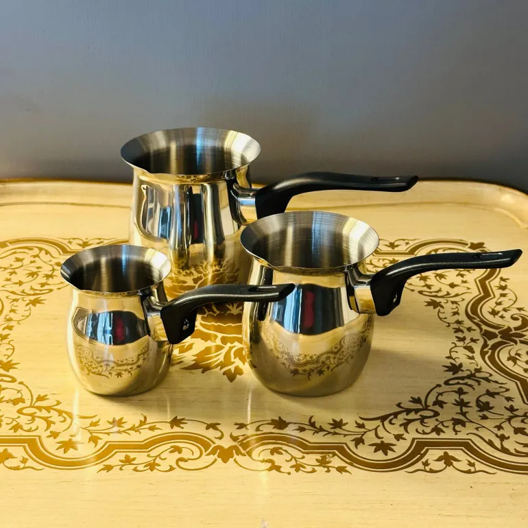 Milk Pot Stainless Steel (Set Of Three)