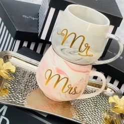Mr and Mrs Marble Grey and Pink II