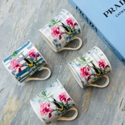 Mugs Blue Bird Oriental Garden (set of four)