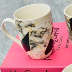 Mugs Marble Grey Set of Four