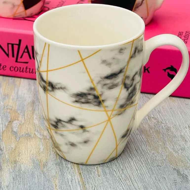 Mugs Marble Grey Set of Four