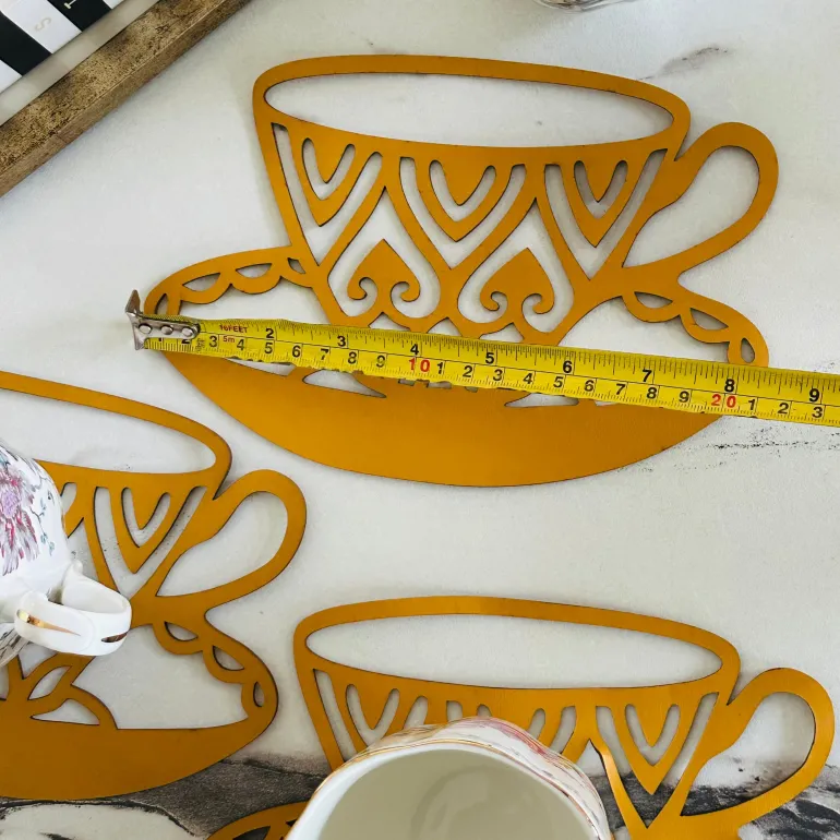 Mustard Cup Charms Coasters (Set Of 2)