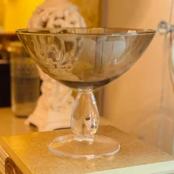 Pasabahce Stand Service Plate Smoke Bowl 25 cm