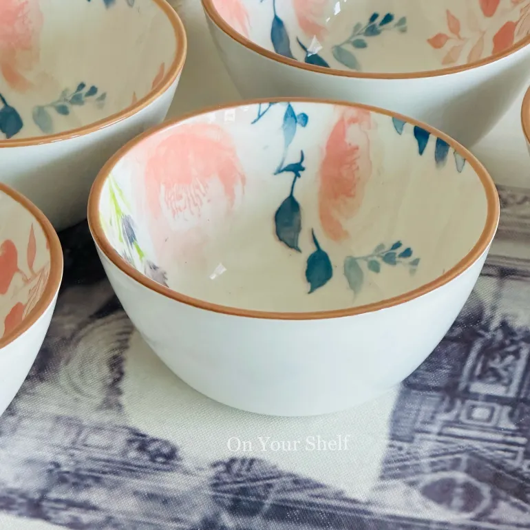Pastel Bloom Harmony Dinnerware Set (24 Piece Plate Set)