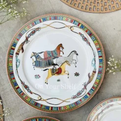Persian Horses Plate Set (18 Piece Plate Set)
